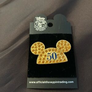 Disney Gold 50 Anniversary Pin